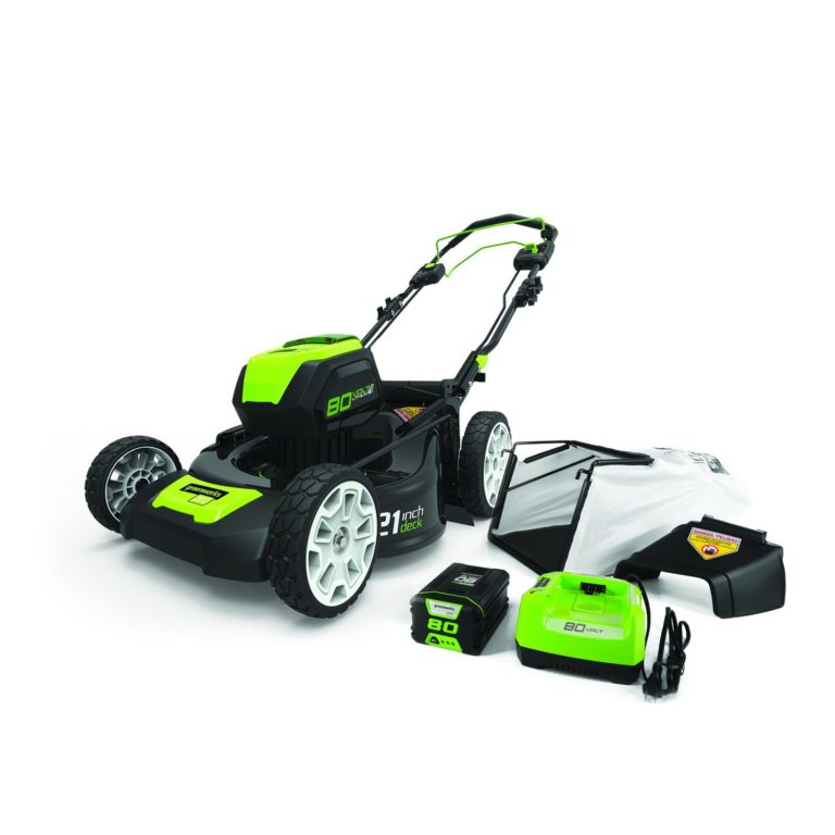 GreenWorks Pro 80V 21-Inch Self-Propelled Cordless Lawn Mower, 5Ah ...