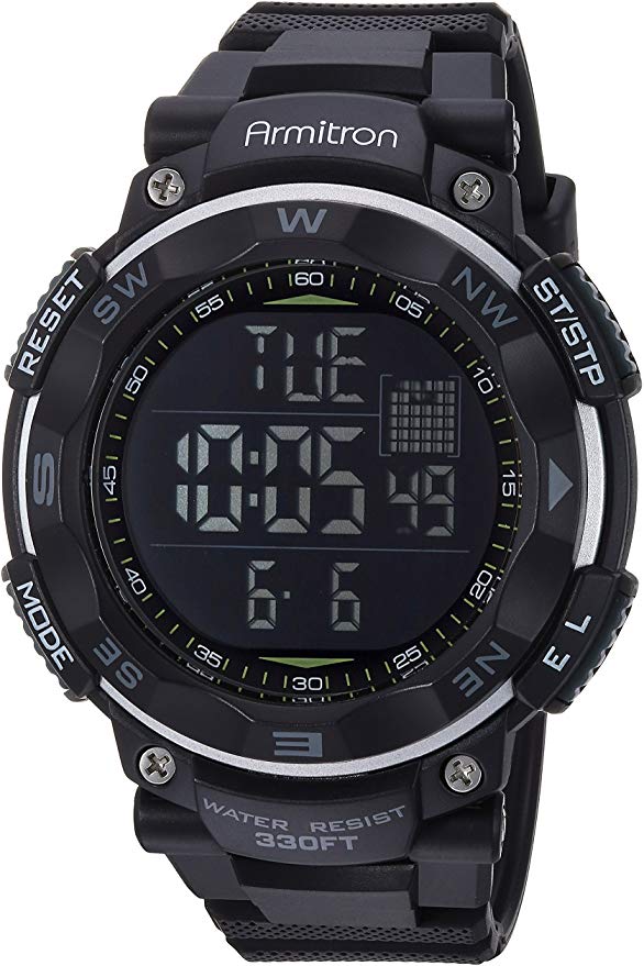 Armitron Sport Men's Digital Chronograph Resin Strap Watch Only $5