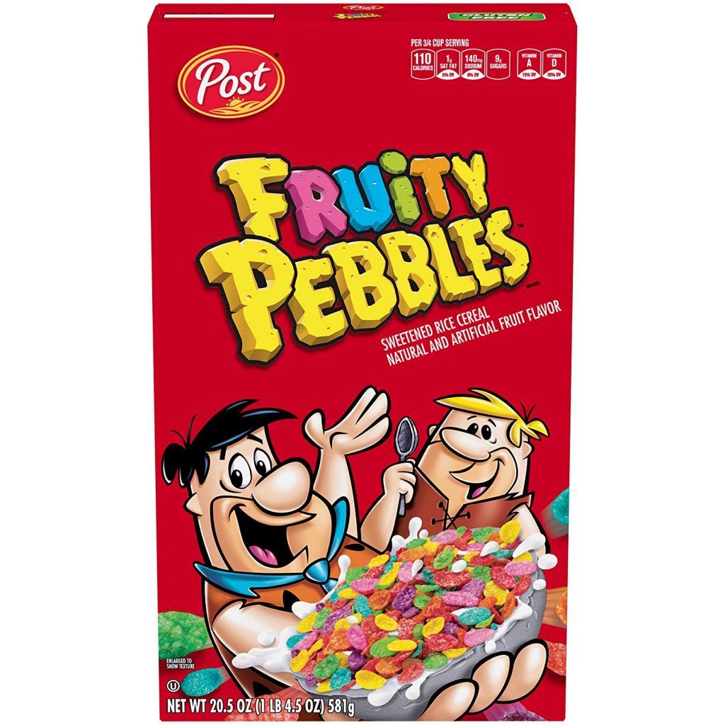 Pack of 10 Post Fruity Pebbles Cereal 20.5 Ounce Boxes For $30.94-$34. ...